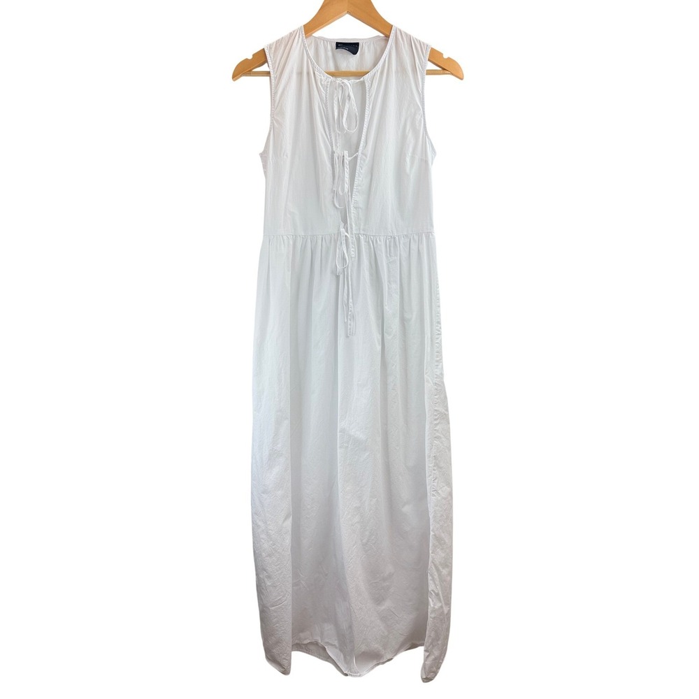 ASOS DESIGN White Sleeveless Tie Neck Maxi Dress Women's Size S Bride Wedding